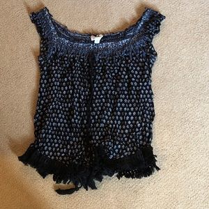 LA hearts off the shoulder shirt